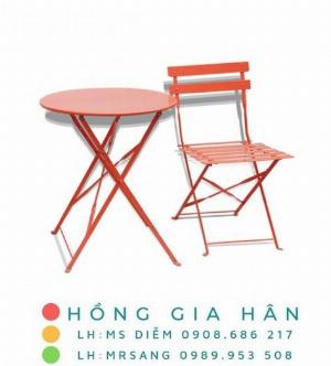 Bàn ghế cafe, trà sữa hiện đại Hồng Gia Hân C125