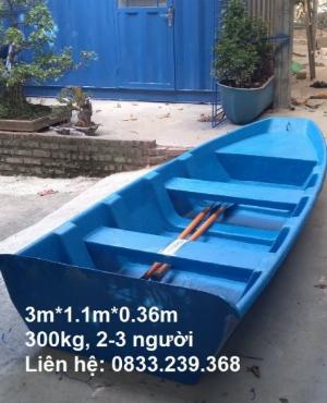 Thuyền nhựa câu cá 2-3 người đi