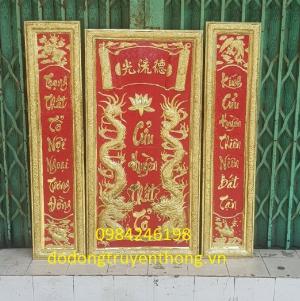 Liễn đồng thờ cúng cửu huyền thất tổ