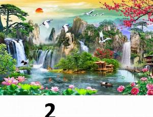 Tranh gạch men 3d mẫu phong cảnh - HGC3