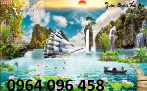 Gạch tranh 3d phong cảnh bờ biển - VCX32