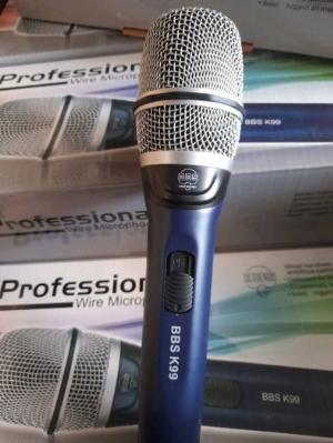 Micro Có Dây BBS K99 Hàng Nội Địa Karaoke Chuyên Nghiệp