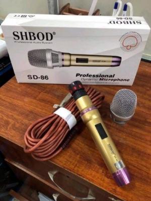 Micro Có Dây Shbod SD 86 Karaoke Chuyên Nghiệp