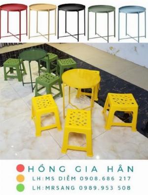 Bàn ghế cafe, trà sữa Hồng Gia Hân C101