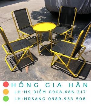 Bàn ghế cafe giá rẻ Hồng Gia Hân C103