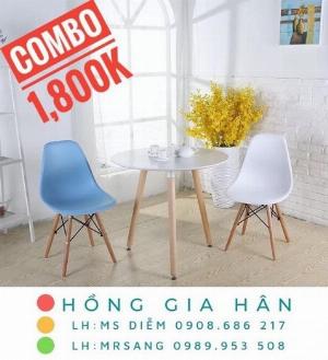 Bàn ghế Eames Hồng Gia Hân C107