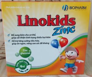 LINOKIDS ZINC Hỗ trợ tăng cường hệ miễn dịch. Bổ sung cho chế độ ăn thiếu kẽm, kém hấp thu kẽm.