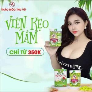 Viên kẹo mầm và kẹo nghệ collagen hồng sâm cao cấp