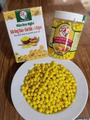 Viên kẹo mầm và kẹo nghệ collagen hồng sâm cao cấp