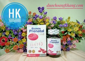 Biomin Prenatal Gold Bổ sung vitamin và khoáng chất cần thiết cho phụ nữ trong thời kỳ mang thai và cho con bú