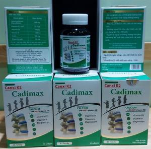 Viên bổ sung Canxi K2 Cadimax Plus cho cơ thể giúp xương chắc khỏe