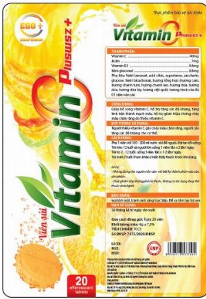 Vitamin C PLUSWSZ+ Tăng cường hệ miên dịch.