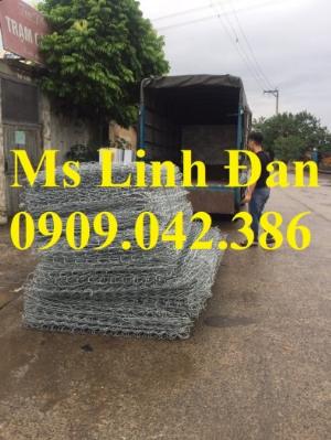 Rọ đá mạ kẽm, rọ đá bọc nhựa pvc, rọ đá mạ kẽm 2x1x0.5m,