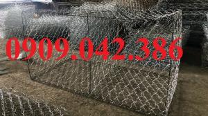 Rọ đá mạ kẽm, rọ đá bọc nhựa pvc, rọ đá mạ kẽm 2x1x0.5m,
