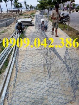 Rọ đá hộc,Rọ đá, lưới B40, Rọ đá mạ kẽm nhúng nóng, rọ đá 2x1x1m