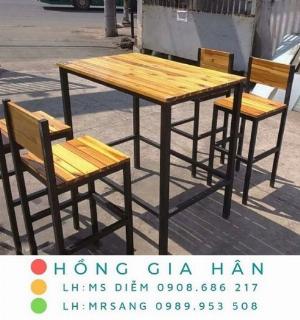 Bàn ghế quán ăn giá rẻ Hồng Gia Hân C121