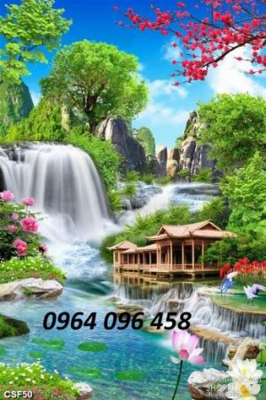 Tranh gạch 3d ốp tường phòng khách - SXC12