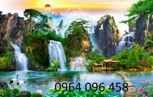 Tranh gạch 3d óp tường làng quê - XDG54