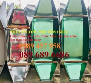 Thuyền tôn câu cá, Thuyền inox chèo tay, Thuyền 2 người câu thả thính