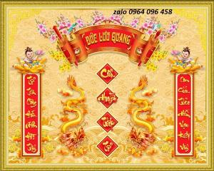 Tranh gạch men 3d ốp tường phòng thờ - NBV4