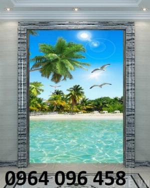 Tranh cảnh biển - tranh gạch 3d cảnh biển - TBVC3