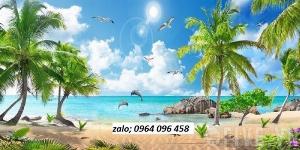 Tranh cảnh biển - tranh gạch 3d cảnh biển - TBVC3