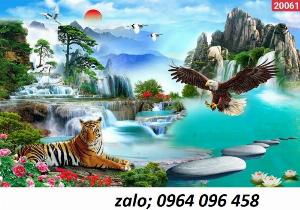 Tranh cảnh 3d trang trí nhà cửa - KNB43