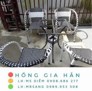 Nội thất mây nhựa hiện đại Hồng Gia Hân M013