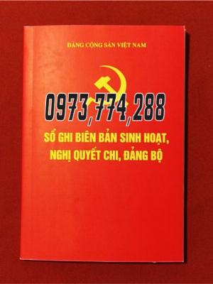 Bán sổ ghi biên bản sinh hoạt, nghi quyết chi, đảng bộ