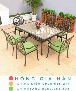 Bàn ghế kiểu sân vườn hiện đại Hồng Gia Hân N042