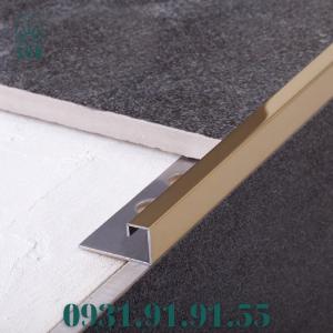 Nẹp góc vuông kế thúc gạch bằng inox - Nẹp góc vuông kết thúc sàn - Nẹp kết thúc dạng vuông