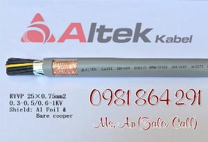 Cáp điều khiển chống nhiễu 25 lõi 25x0.5, 25x0.75, 25x1.0,25x1.5mm2