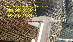 Lưới thép dập giãn, Lưới hình thoi, Lưới mắt cáo 30x60, 45x90, Lưới tô tường