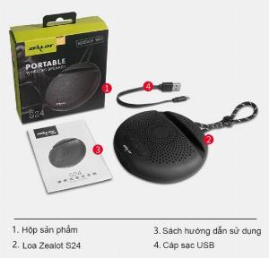 Loa bluetooth siêu trầm mini audio Zealot S24
