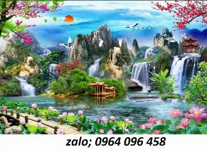 Tranh 3d phòng khách - tranh gạch 3d phòng khách - SKL65