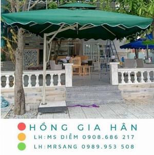 Dù vuông lệch tâm đa dụng cho sân vườn Hồng Gia Hân D015