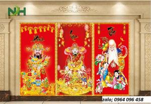 Tranh phúc lộc thọ - tranh gạch 3d phúc lộc thọ - SCX32