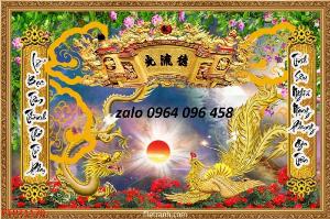 Tranh phòng thờ - tranh gạch 3d phòng thờ - QUVC4