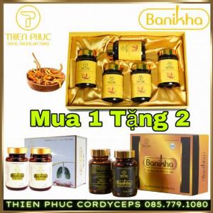 [Mua 1 Tặng 2] Hộp Đông Trùng Hạ Thảo Thiên Phúc Nguyên Con Khô 25g + [TẶNG Hộp 60v Bổ Phế BaNiKha + Hộp 60v nang BaNiKha Đông Trùng Hạ Thảo Thiên Phúc]