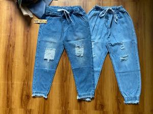 Quần Jean Nữ Baggy Jean Lai Bo Tua