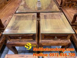 Bộ ghế Sơn Thủy siêu vân 10 món hoành tráng