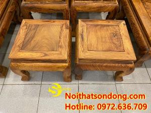 Bộ ghế Sơn Thủy siêu vân 10 món hoành tráng