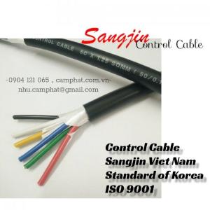 Cáp điều khiển Sangjin (ISO 9011) 6c x 1.25 SQMM Standard of Korea