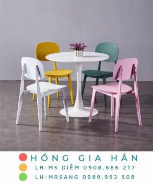 Bàn ghế cafe, trà sữa Hồng Gia Hân B005