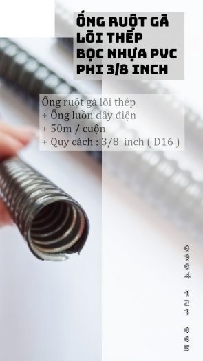 FLEXIBLE CONDUIT 3/8 inch bọc nhưa PVC (D16)