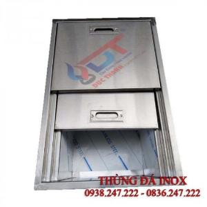 Thùng chứa đá inox âm mặt đá cho quầy bar, pha chế