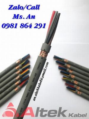 Cáp điều khiển 7 lõi 7x0.5, 7x0.75, 7x1.0, 7x1.5 giá rẻ