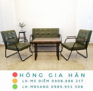 Sofa khung sắt bền đẹp Hồng Gia Hân B43