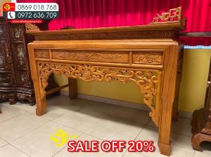 Bàn thờ ngũ phúc ngang 1m97 giảm giá 20%