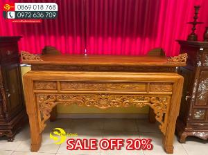 Bàn thờ ngũ phúc ngang 1m97 giảm giá 20%